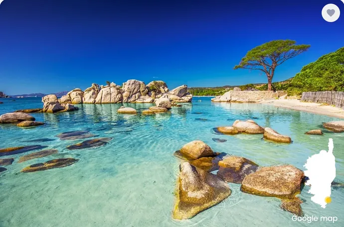 Plage de Palombaggia près de Porto-Vecchio, Corse du Sud
