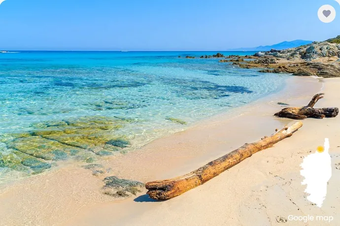 Plage de Saleccia dans le désert des Agriates, Corse